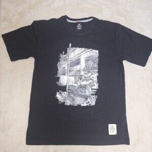 Y2K Ecko Unltd T-Shirt XL Black Gray BrickGraphic Streetwear Hip Hop Tee Tag 2xb